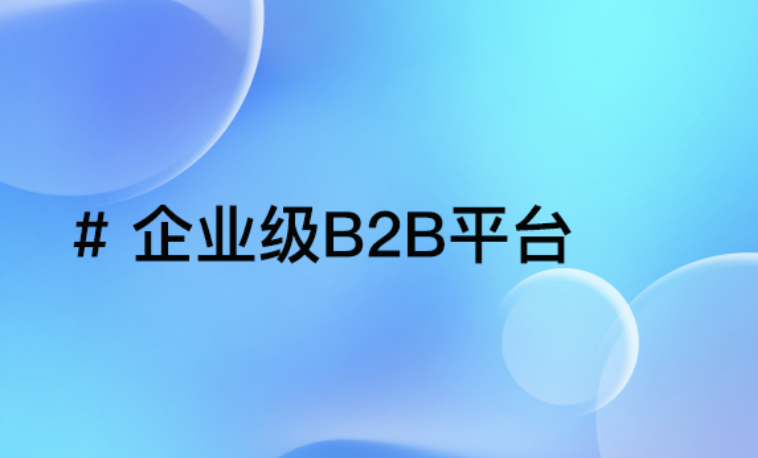 企业级B2B平台：开启B端企业数字化商业新引擎